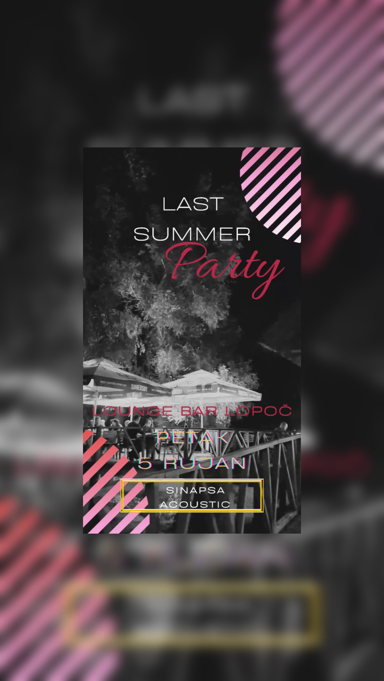 Last Summer Party • Lounge bar Lopoč