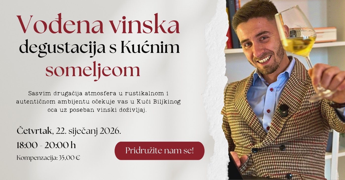 Vođena vinska degustacija s Kućnim Someljeom